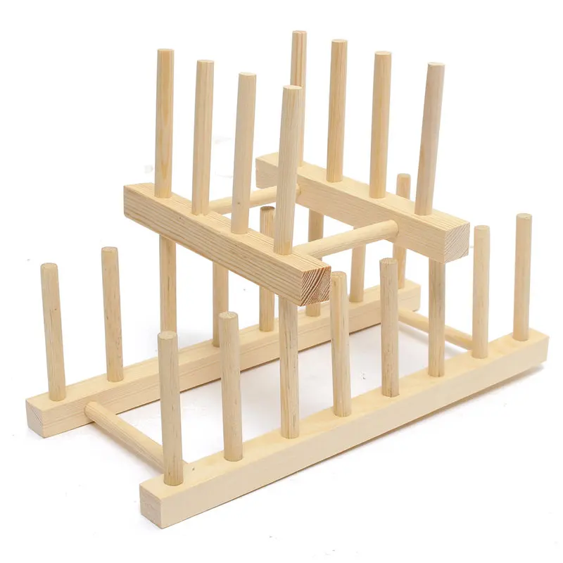 Durable Healthy 2Size Wooden Dish Plate Sock Fold Rack Holder Stand Dry Sun Shelf Storage Universal For Canteen Kitchen Bathroom In Holders Racks Durable Healthy 2Size Wooden Dish Plate Sock Fold Rack Holder Stand Dry Sun Shelf Storage Universal For Canteen Kitchen Bathroom In Holders Racks
