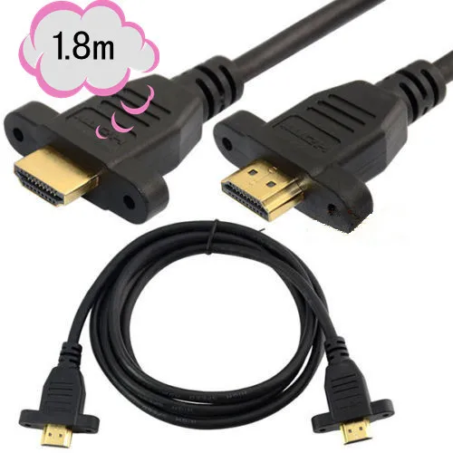Удлинительный кабель с панельным креплением HDMI M/M 1 8 м для Bluray 3D DVD PS3 HDTV HD 1080P |