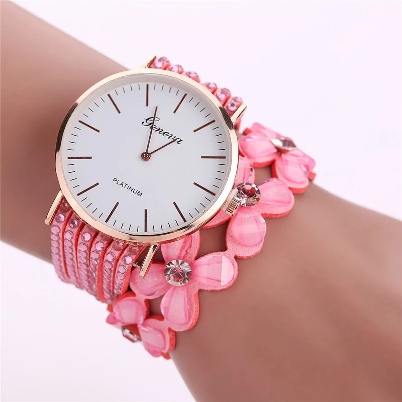 Модные женские часы-браслет, кварцевые часы для отдыха, женские наручные часы с кристаллами и бриллиантами, женские часы, Relojes - Цвет: 5