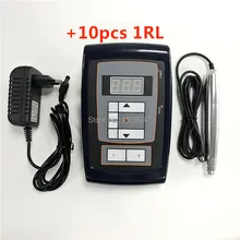 Татуаж татуировки комплекты Профессиональный цифровой татуировки бровей губ ручка татуировки источника питания 1RL иглы