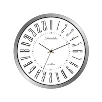 Newest 24 Hour Dial Design 2 Living Room 12 Inches Step Metal Frame Modern Fashion Decorative Round Wall clock 1