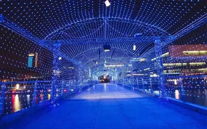 KZKRSR Рождество 1,5 м x светодио дный 1,5 м 96 LED сетка Фея мерцание лампы вспышки домашний сад Рождество Свадьба елка вечерние партия гирлянда