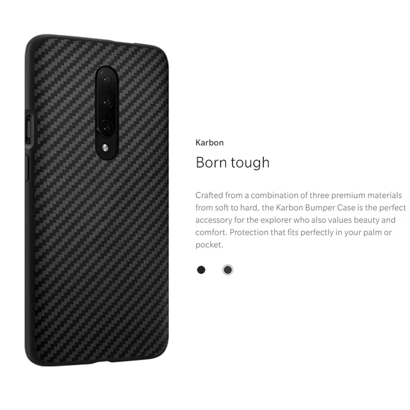 100-Official-Original-Oneplus-7-7-Pro-Back-Case-Silicone-Sandstone-Nylon-Karbon-Bumper-Cover