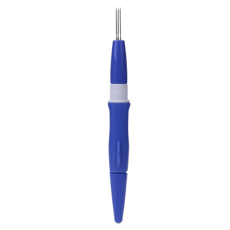 Mini Needle Felting Handle Holder with 3 Needles for Wool Felt Embroidery Tool
