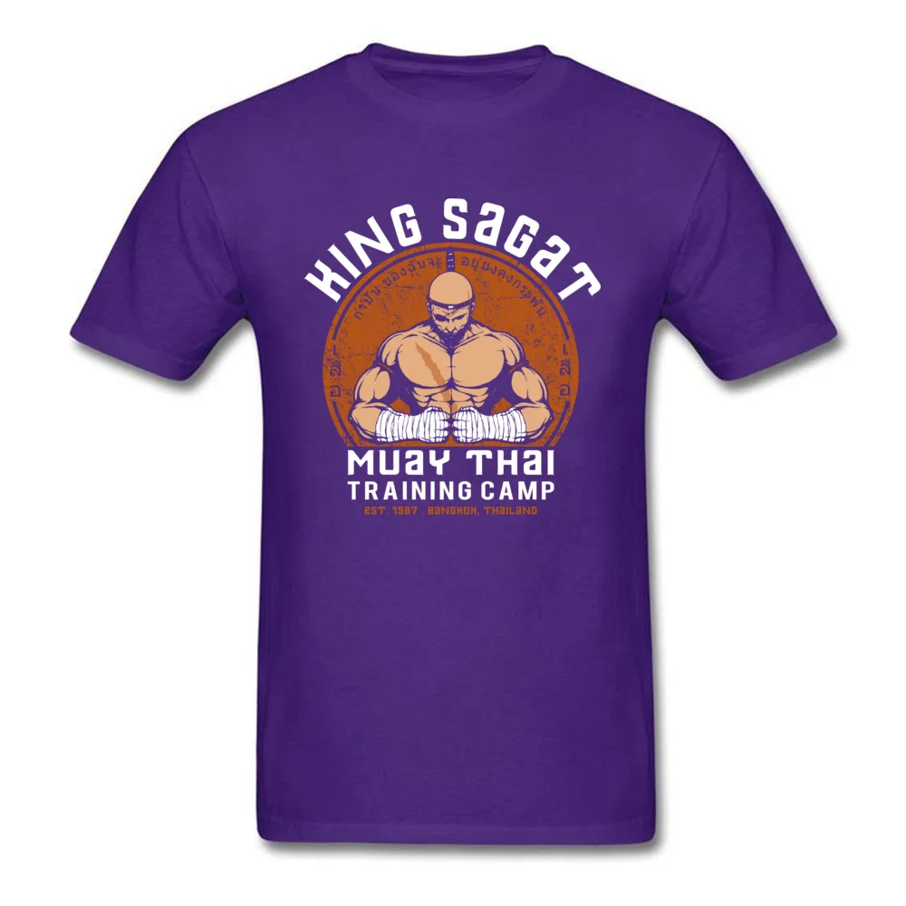 Muay Thai Camp Printing April FOOL DAY Pure Cotton O Neck Mens Tops & Tees Personalized Tee-Shirts Coupons Short Sleeve Tshirts Muay Thai Camp purple