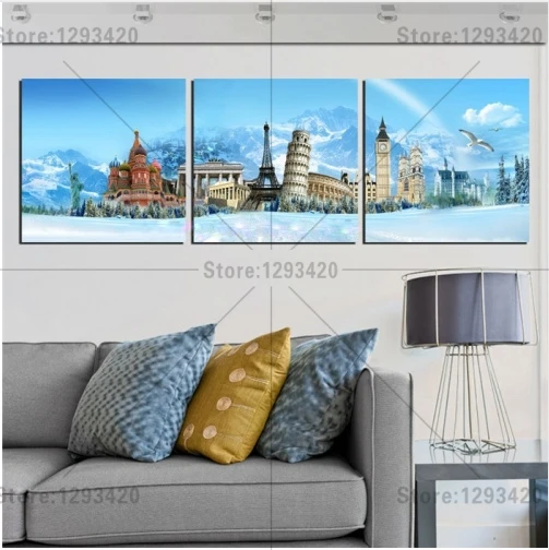 

Full Rhinestone Pasted Diy 5D Diamond Painting New York Handcraft Accessories piza Embroidery Mosaic Picture Home Decor 3pcs