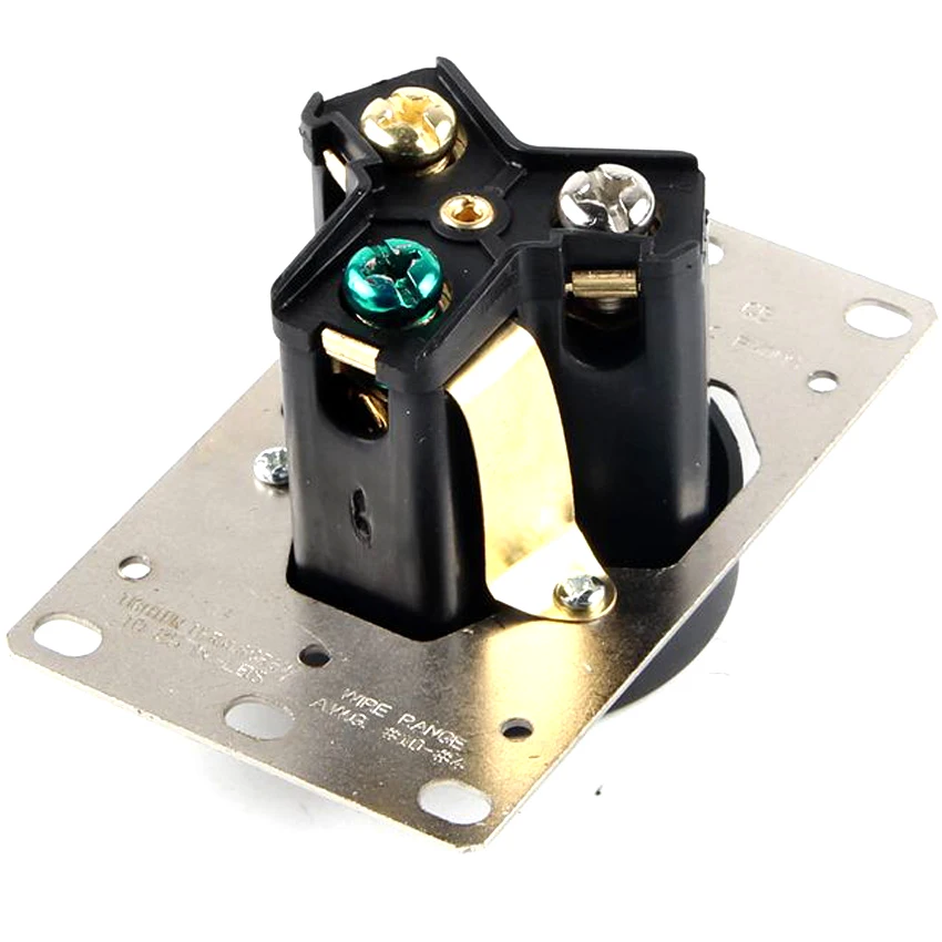 1pcs Black America 50A Nema L10-50P L10-50R US Power Electric Wired Connector Male Female Locked Receptacle Industry Plug Socket