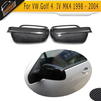 

Carbon Fiber Mirror Covers Caps For Volkswagen VW Golf 4 IV MK4 1998 - 2004