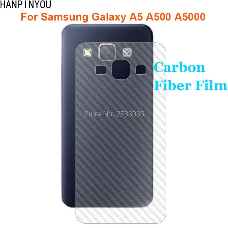 Прочная защитная задняя 3D пленка из углеродного волокна для Samsung Galaxy A5 2015 A500 A5000 5 0