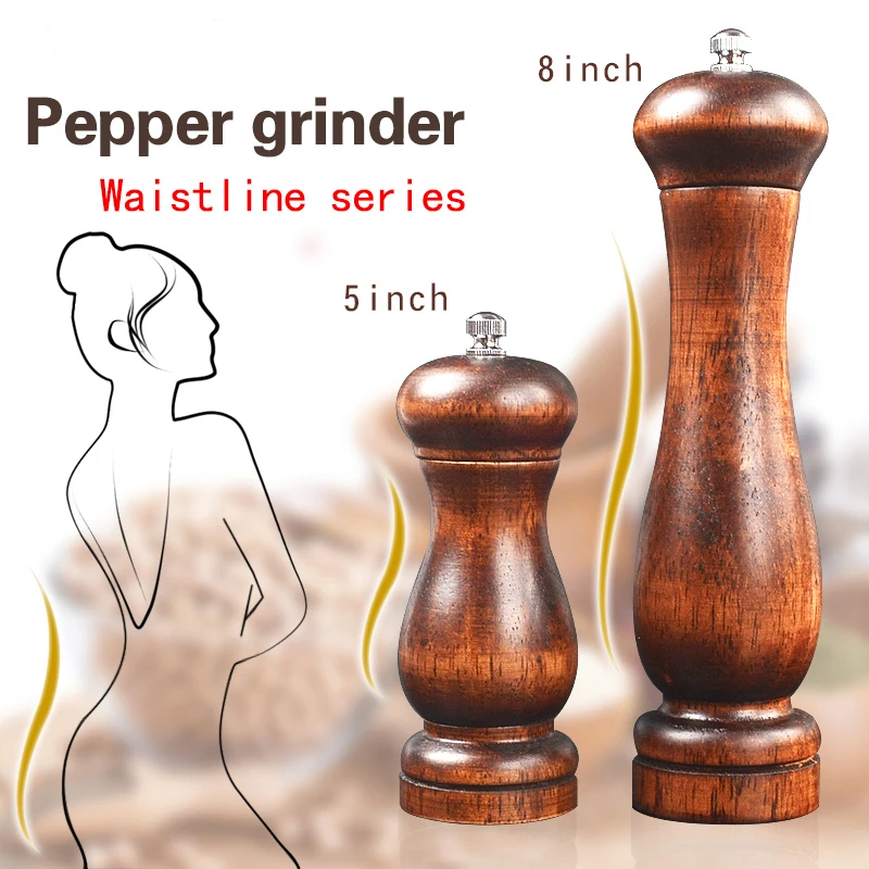 Yetscen CYF 98 Oak Manual Pepper Grinding Machine with Adjustable Knob