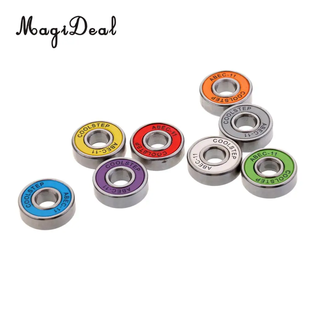 MagiDeal 16 Pieces ABEC 11 High Speed Wearproof Skateboard Scooter Inline Bearings