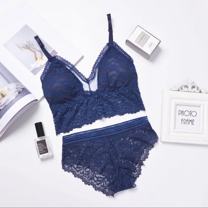 SP&CITY Women Lace Hollow Out Sexy Bras Seamless Bralette Lace Padded Bra Sets Floral Embroidered Chest Tops Brassiere Lingerie