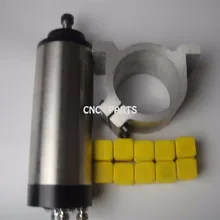 Фрезерный шпиндель с ЧПУ ER16 1,5 кВт шпиндель водяного охлаждения+ 10 шт. ER16 цанги+ 1 шт. поддержка шпинделя