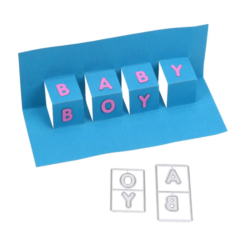 

Letter Baby Boy Christmas Metal Cutting Dies Stencil Scrapbook Card Album Paper Embossing Craft QQ