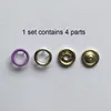 25set High Quality Metal Brass 9.5mm Prong Snap Button Eco-friendly Skin Care Buttons Popper Buckles 20colors Avaiable ► Photo 2/6