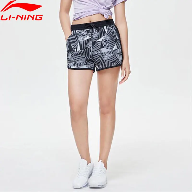 

Li-Ning Women Training Track Shorts 86%Polyester 14%Spandex AT DRY Breathable Comfort LiNing Sports Shorts AKSP036 CAMJ19