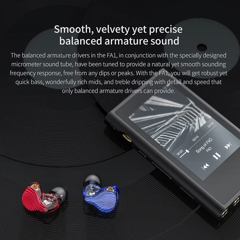 Fiio FA1 Knowles ED 33357 одиночный сбалансированный арматурный драйвер HiFi наушники
