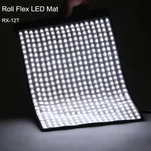 Falconeyes 34W Photo Waterproof Light Portable LED 5600K Photo Light 280pcs Flexible Roll LED Photography Lamp RX-12T