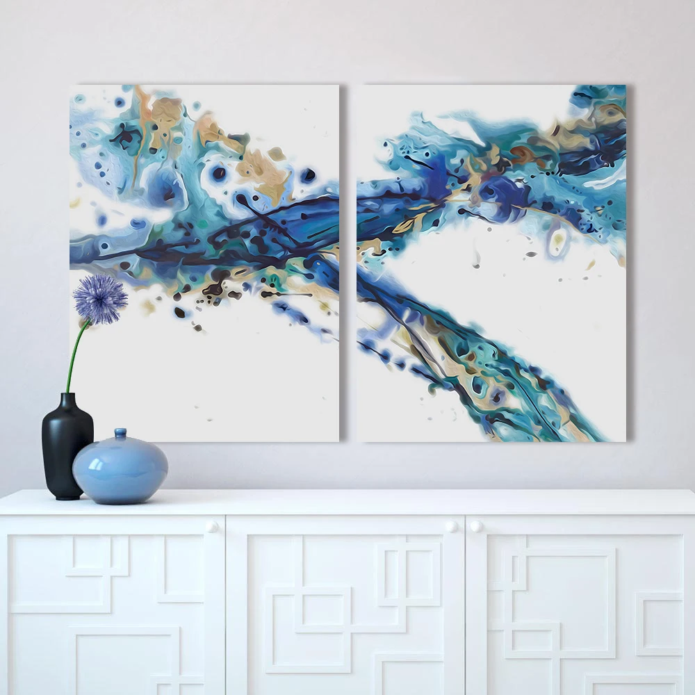 

WANGART Prints and Posters Abstract Canvas Oil Painting Unframed Nordic Decoration Wall Art for Living Room Bedroom Home Decor