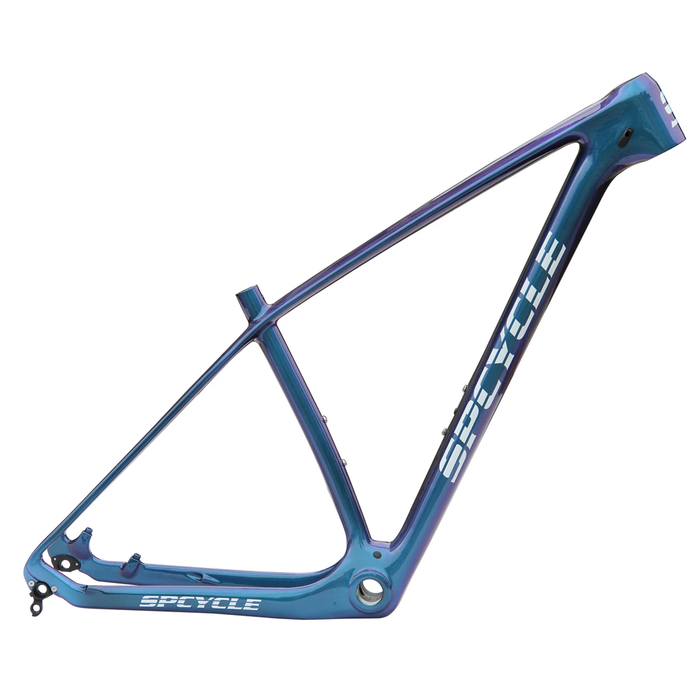 

Spcycle 27.5er 29er Full Carbon MTB Bicycle Frame Chameleon Color 29er T1000 Carbon Mountain Bike Frame BSA 73mm 15/17/19inch