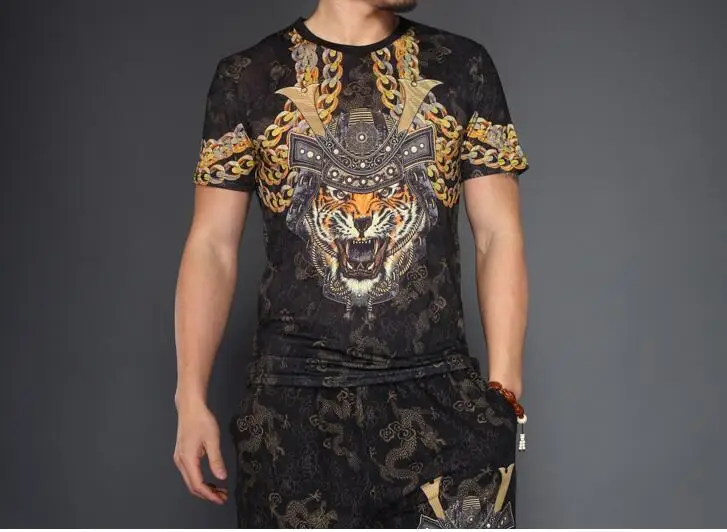 Мужской спортивный костюм для фитнеса летний дизайнерский T998 2018|summer tracksuit men|set
