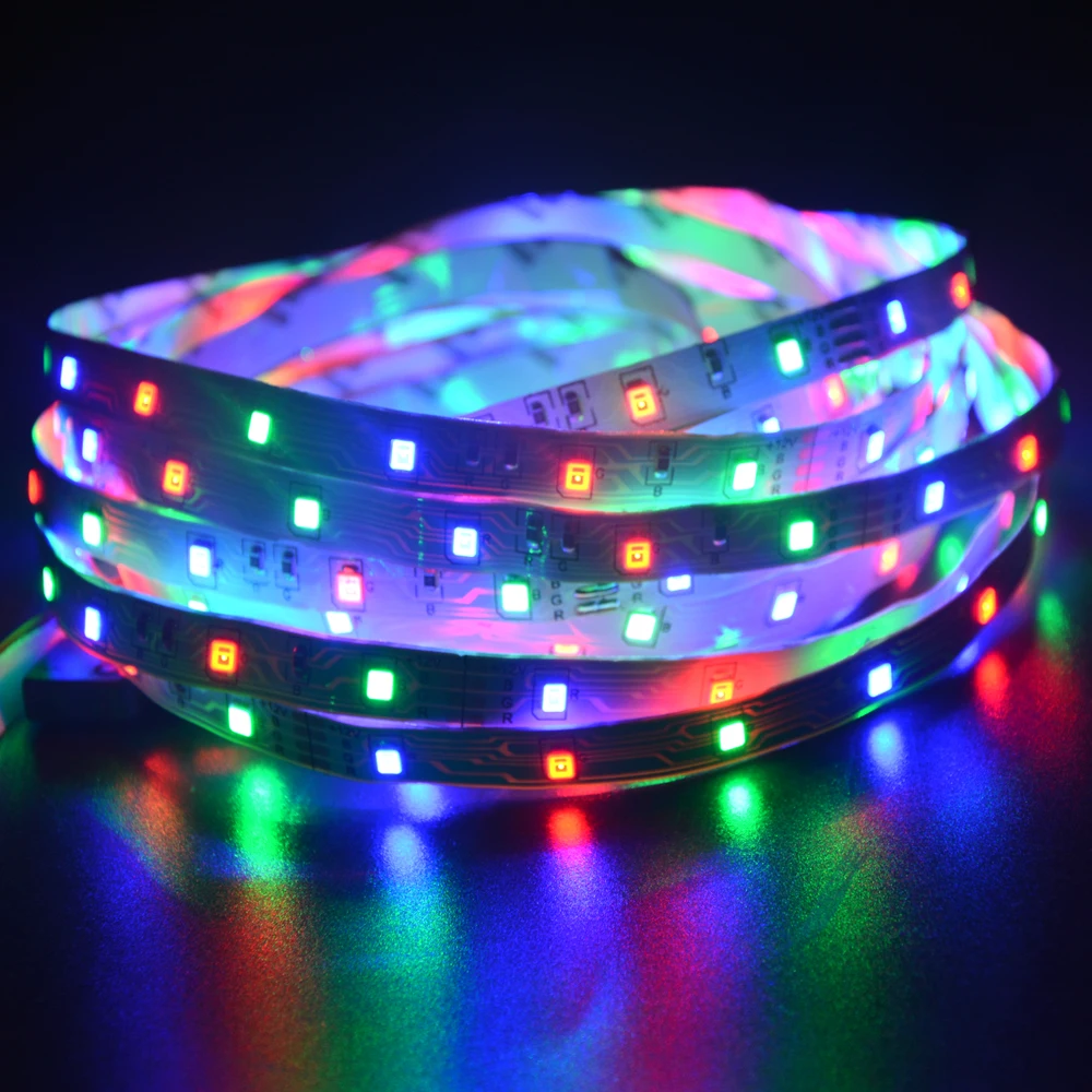 6 цветов DC 12 В 5 м 300 светодиодный s 2835 SMD ярче чем 3528 3014 RGB светильник полоска по