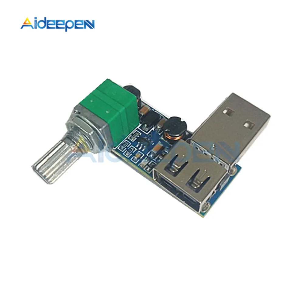

DC 5V Micro USB Fan Stepless Speed Controller Regulator with Switch Speed Module Fan Governor Volume Regulator Drop Shipping