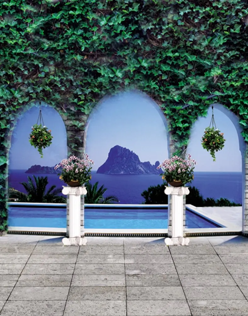 

Door Green Leaf Photography Backdrops Photo Props Studio Background 5x7ft