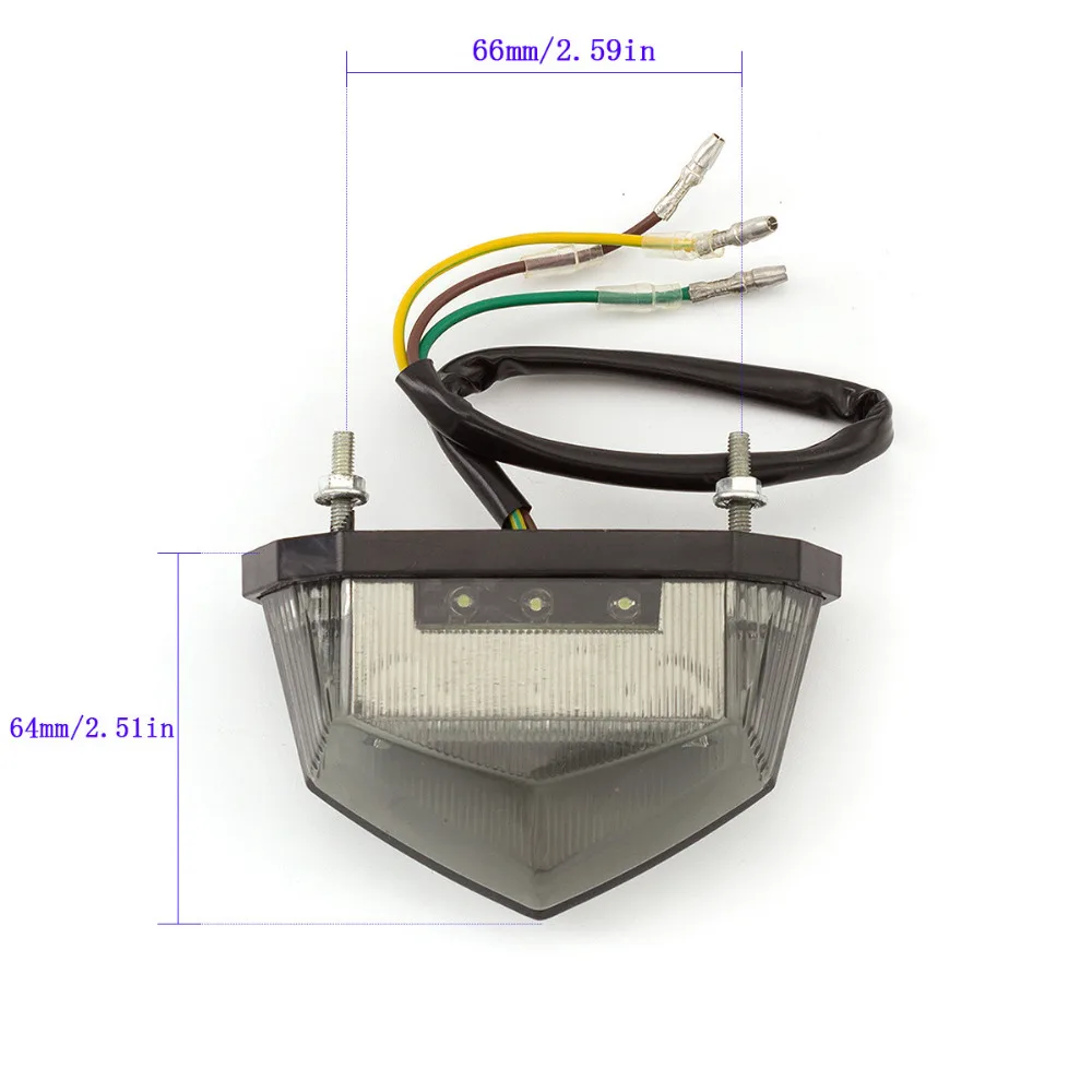 Мотоцикл 12V хвост светильник с жесткими защитными светодиодный стоп-сигнал лампа светильник для Suzuki dl650 gn125 m109r drz400 gs 500 SV650 SV1000 600
