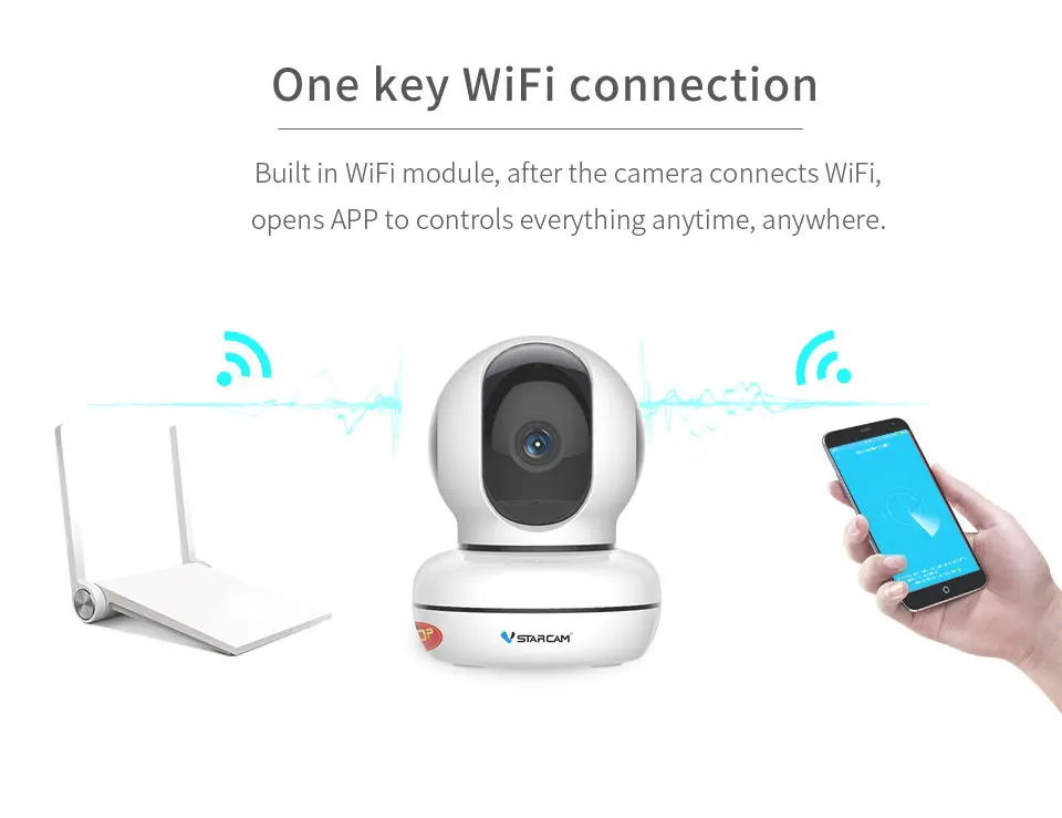 VStarcam новейший 1080P Full HD Беспроводная ip-камера видеонаблюдения Wi-fi домашняя камера видеонаблюдения Система безопасности PTZ-камера для дома