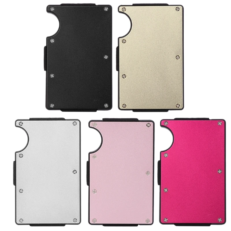 Buy New Men Aluminum Elastic Band Slim Credit Card