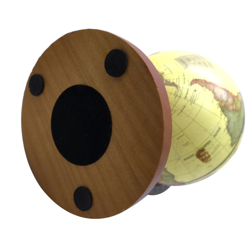 Vintage Pedestal English edition globe world map decoration earth globe with Wooden base Geography terrestrial globe tellurion