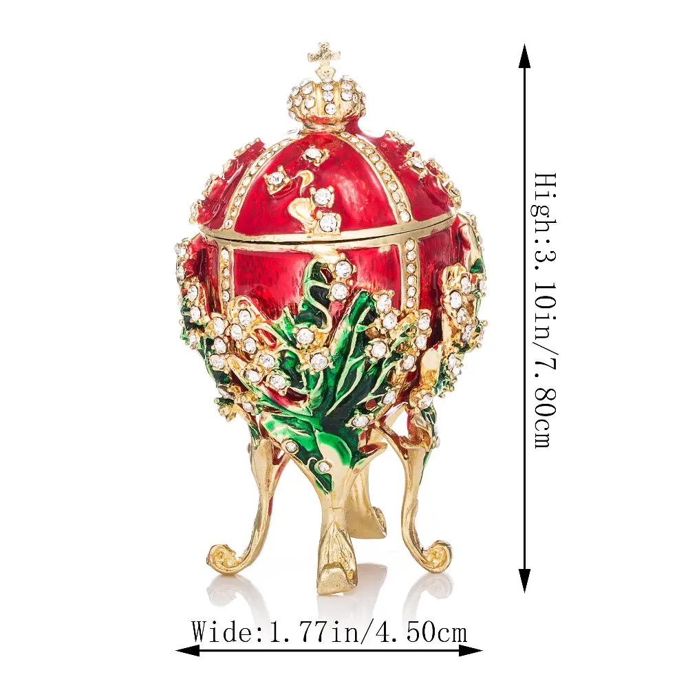 QIFU Новое поступление домашний декор Faberge яйцо 1898 ландыши копия яйца для домашнего декора