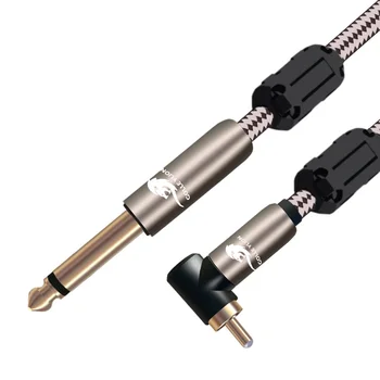 

Hifi Audio Cable RCA to MONO 6.35mm TS Audiophile Amplifier Microphone 1/4" Jack to RCA Guitar Cable Shielded 1M 2M 3M 5M 8M