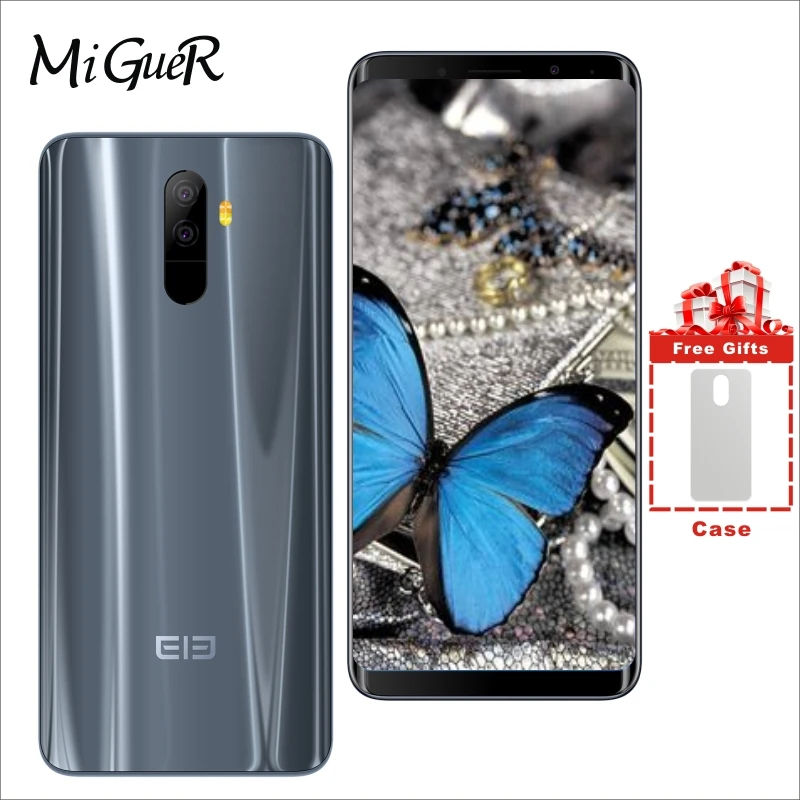 Elephone U 18:9 дюймов 5 99 мобильный телефон 6 ГБ оперативная память 128 Встроенная Android 8 1