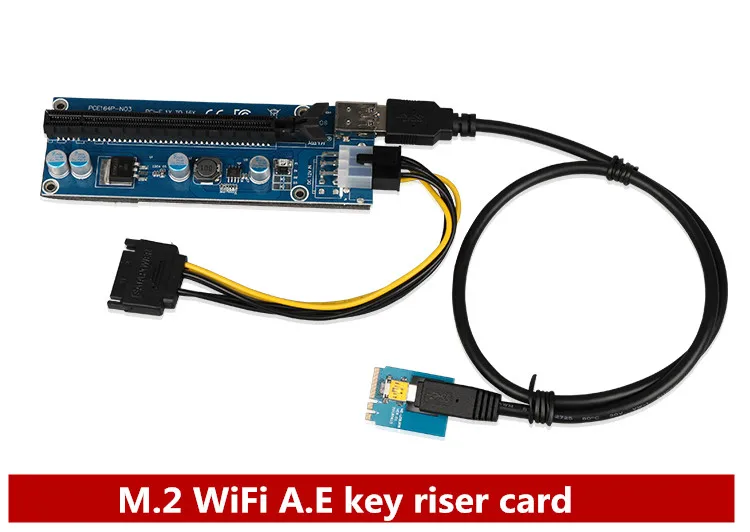 

M.2 WiFi A.E Ключ адаптер карта M.2 A.E ключ к PCIE 16X видеокарта удлинитель