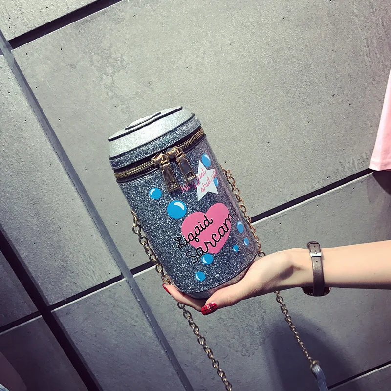 Soda банки из модного кожзаменителя Повседневное дамы хиосский кошелек Crossbody мини