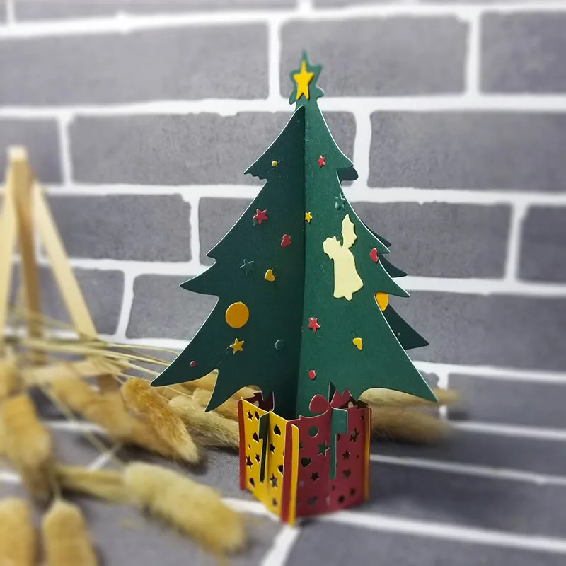

Stereoscopic Christmas Tree Metal Cutting Dies Stencils for DIY Scrapbooking photo album Decorative Embossing DIY Paper Cards