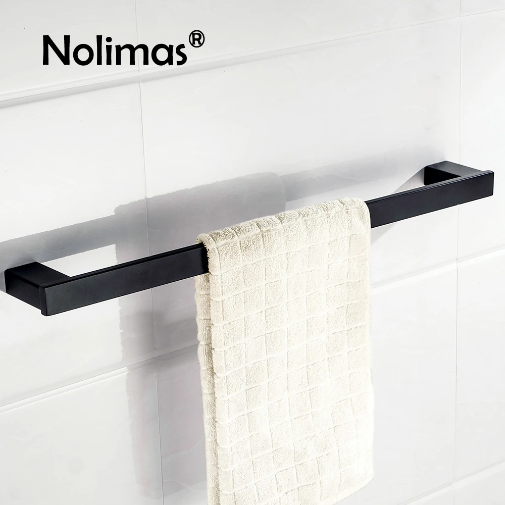 square black towel bar
