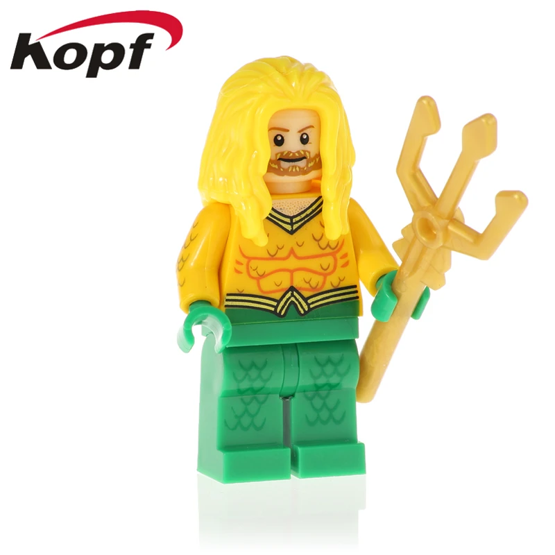 

20pcs Wholesale Superman Aquaman Ocean Master Mera Reign Super Heroes Bricks Figures Building Blocks Children Gift Toys XH 840