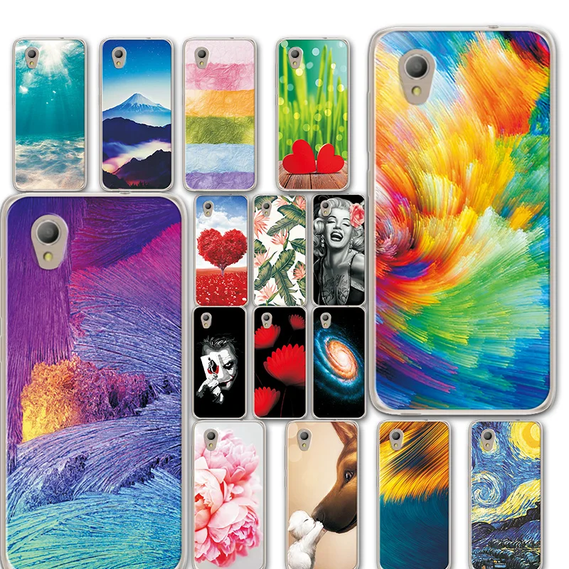 

Flowers Painted Phone Case For Alcatel 1 5033D 5033A 5033Y 5033X Novelty Landscape Silicone Case Cover For Alcatel 1 5.0"