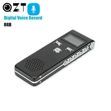 QZT 8 Гб Диктофон профессиональный HD Звук Аудио запись Цифровой Диктофон MP3 рекордер Встроенный микрофон grabador de voz