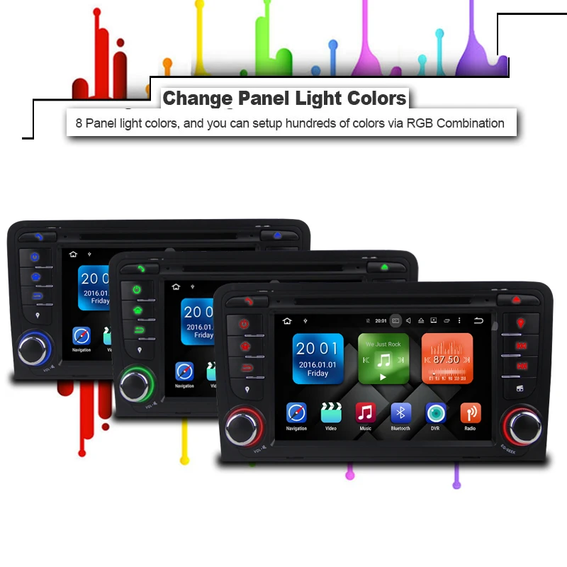 Sale Two Din Android 9.0 VW DVD Player GPS Navigation For VW Beetle Caddy CC Golf Polo Jetta Tiguan T5 car radio gps stereo 2G RAM 8