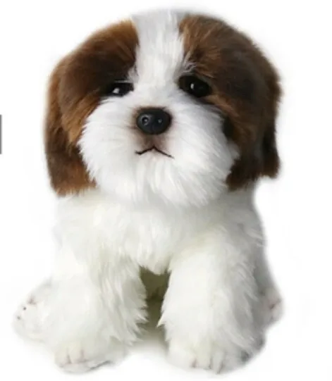 perrito como peluche