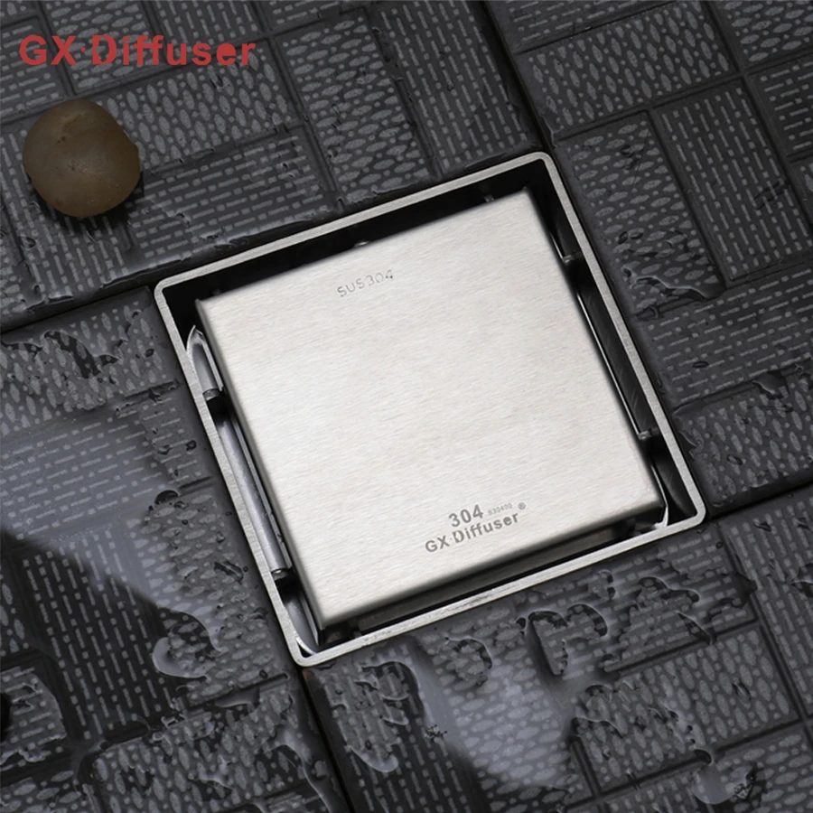 GX Diffuser напольная Сливная крышка Линейный душ сливы ванная комната Матовый SUS304