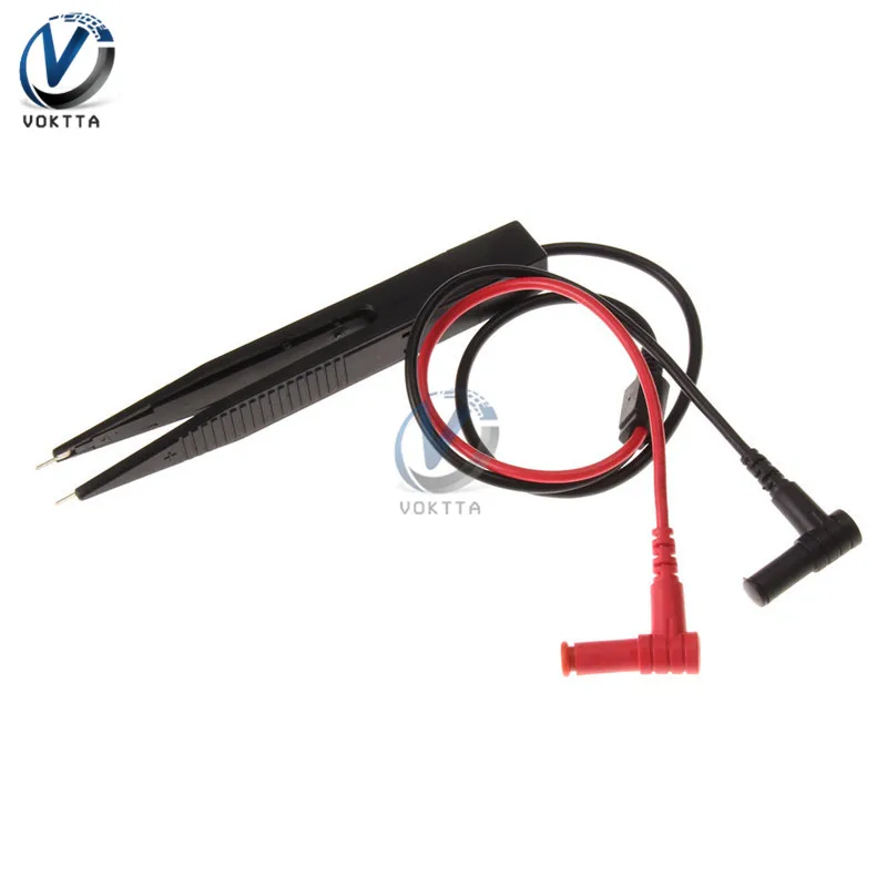 Multimeter Probe 10mm Car Digital Multimeter SMD Inductor Test Clip Meter Probe Tweezers for Resistor Multimeter Capacitor