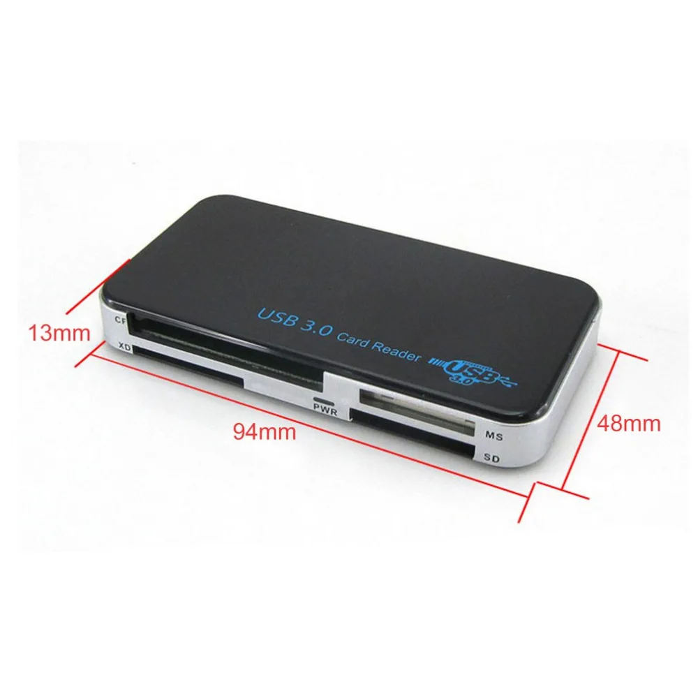 USB 3,0 Все-в-1 Компактное флэш-устройство для чтения карт памяти адаптер 5 Гбит/с высокоскоростной USB кард-ридер для TF безопасные числовые карточки
