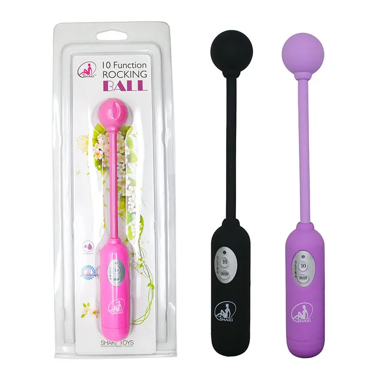  SHAKI Sexy Rocking Ball 10 Modes Powerful Vibrating Vibe Waterproof Sex Vibrators, Sex Toys for Women Adult Products. 