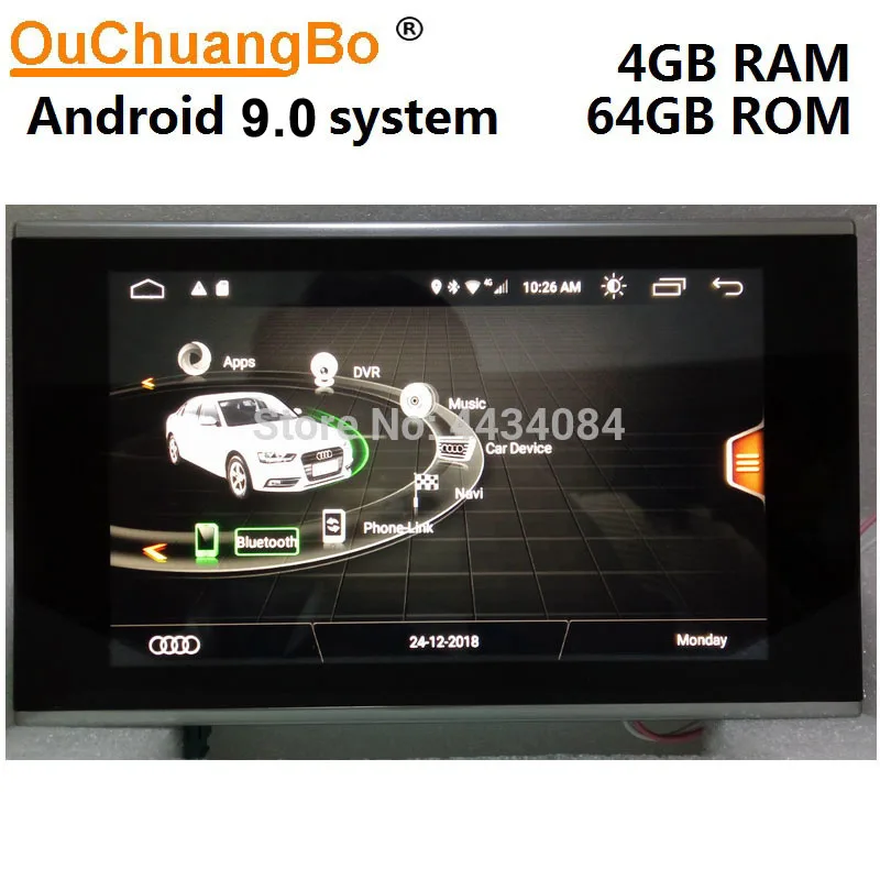 

Ouchuangbo android 9.0 audio player radio gps navigation for A3 2013-2018 support 7 inch IPS 8 core 4GB RAM 64GB ROM