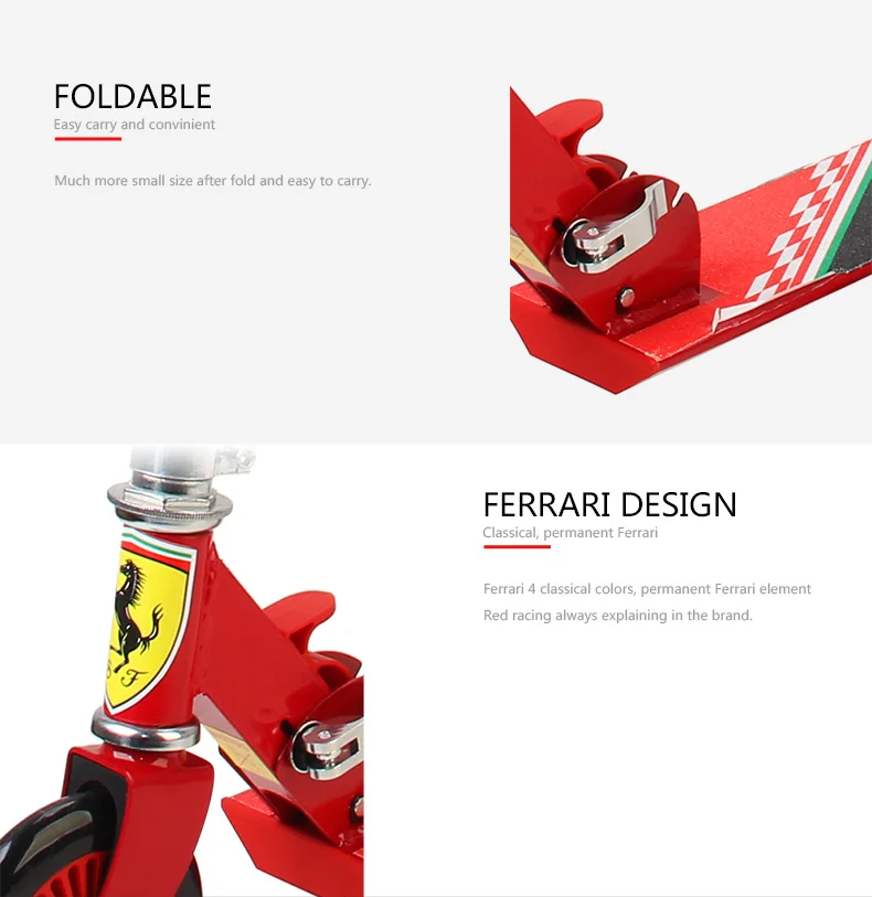 PVC wheels Adjustable Kick Scooter Portable Folding Outdoor Children fun playing Foot Kick Scooters (8)